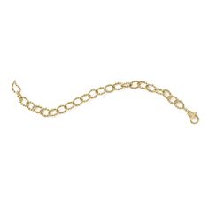 Fluted links of 18K gold form this classic bracelet. Finished with an 18K gold signature lobster clasp. Simple Stacking Rings, Gold Link Bracelet, Classic Bracelets, Engraved Items, Gold Collection, Bracelet Sizes, Link Bracelets, Lobster Clasp, Timeless Elegance