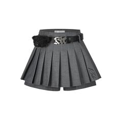 13De Marzo High Waist Belt Pleated Skirt Shorts Grey Size Chart ( in CM ) Waist Hip Length S 67 81 27.5 M 71 85 28 L 75 89 28.5 Pleated Skirt Short, Skirt Shorts, Suit Pant, Skirt Socks, Hoodie Dress, Hip Length, Waist Belt, Three Quarter, Pleated Skirt