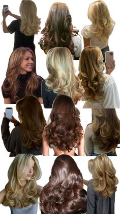 Brunette Blowout, Hair Blonde Brunette, Curly Blowout, Butterfly Hairstyle, Blowout Hair Tutorial, Hair Inspiration Long, Layered Haircuts For Medium Hair, Hairstyles For Layered Hair, Blowout Hair