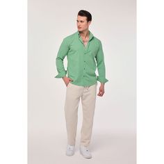 -- Mannequin Measurements -- .: Height -- 1.85 cm / 72.8 inch .: Weight -- 77 kg / 169 lbs .: Chest -- 100 cm / 39.3 inch .: Shirt size in the photo -- M Join the light and comfortable style of summer with our linen shirts. Our natural linen cotton blend fabric keeps you cool and stylish. This shirt is the ideal choice to complete your look, whether for daily use or for a special event. -- Features -- .: Lightweight and breathable linen fabric .: Modern and comfortable cut .: Different color options .: Easy maintenance and long service life -- Combination Suggestions -- .: Comfortable elegance with jeans .: Fresh and stylish look with shorts in summer .: Complete your style with blazer jackets on special occasions -- Maintenance Instructions -- .: Machine wash at 30 degrees. .: It does not Casual Green Button-up Dress Shirt, Green Casual Button-up Dress Shirt, Green Long Sleeve Cotton Dress Shirt, Casual Green Cotton Dress Shirt, Green Collared Dress Shirt For Summer, Green Long Sleeve Dress Shirt For Summer, Shirt With Buttons, Linen Shirts, Linen Shirt Men