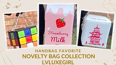 NOVELTY BAG COLLECTION | FUN HANDBAGS | HANDBAG REVIEW 2022 | HANDBAG PICK | HANDBAG FAVORITE - YouTube Fun Handbags, 2022 Handbag, Book Cover