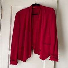 Red Rebecca Minkoff Blazer. Suit Jackets, Rebecca Minkoff, Blazer Suit, Suit Jacket, Jackets & Coats, Jackets For Women, Blazer, Red, Women Shopping