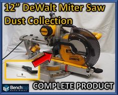 dewt miter saw dust collection complete product