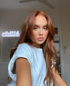 Brunette To Redhead, Brunette Ginger Balayage, Brunette Ginger Hair, Light Auburn Brown Hair, Ginger Brunette Hair, Auburn Brunette Hair, Light Ginger Brown Hair, Dyed Ginger Hair, Honey Red Hair