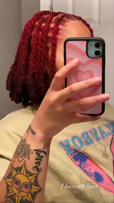 Styles Short Locs, Hairstyles Faux Locs, Dyed Locs Ideas, Natural Hair Styles Short, Dreads Black Women, Locs Ideas, Short Locs