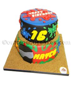 paintball cake. Cake Jars, Birthday 16, Ball Party, Cupcakes Cake, Special Occasion Cakes