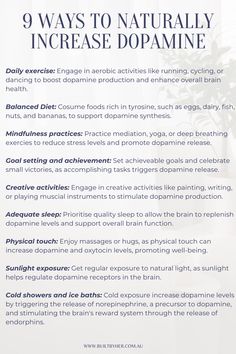 Understanding the role of dopamine in shaping entrepreneurial mindset can give you an edge. You can naturally hack your brain to optimise your unique neurochemical makeup to your advantage. Your brain is plastic, so it is constantly changing based on the way you think and your experiences. Here are 9 ways you can naturally increase dopamine in your brain. Click on the link to read the whole article! Ways To Raise Dopamine, How To Produce Dopamine, Hack Your Brain, Signs Your Dopamine Is Low, Raise Dopamine Levels Naturally, High Dopamine Activities, High Dopamine Levels, How To Increase Dopamine Naturally, Ways To Boost Dopamine