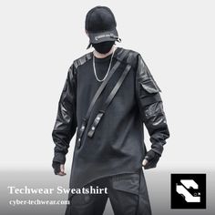 💰 Looking for a steal? Techwear Sweatshirt is now selling at $119.95 💰 👉 Product by CYBER TECHWEAR® 👈 Techwear Sweatshirt With Ribbed Cuffs, Functional Cotton Crew Neck Sweatshirt, Techwear Fleece Sweatshirt With Ribbed Cuffs, Technical Long Sleeve Tops For Streetwear, Athleisure Long Sleeve Patchwork Sweatshirt, Long Sleeve Patchwork Sweatshirt In Athleisure Style, Sports Long Sleeve Patchwork Sweatshirt, Functional Fleece Crew Neck Sweatshirt, Long Sleeve Patchwork Sweatshirt For Sports