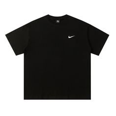 Brand New No Wear No Scratch Accept Reasonable Offer Have A Nice Day Classic Black Top With Graphic Print, Classic Black T-shirt With Letter Print, Classic Black Tops With Logo Print, Nike Vintage, Have A Nice Day, Nice Day, Vintage Nike, Black Shorts, Colorful Shirts