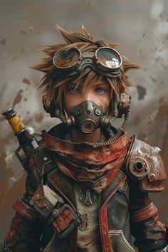 Sora from Kingdom Hearts 3 as Fallout New Vegas Character Sora Kh Fanart, Kh Ventus, Riku Kingdom Hearts 2, Kh Heartless, Sora Kingdom Hearts 3, Kingdom Hearts Roxas, Kingdom Hearts Namine, Kh Sora, Kingdom Hearts Crossover