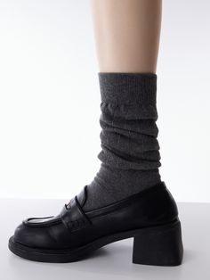 The price is for a pair of socks only, others are not included. Gray Mid-calf Socks For Fall, Classic Black Socks For Fall, School Mood, Cotton Socks, Dark Black, Dark Gray, Mood Board, White Black, White And Black