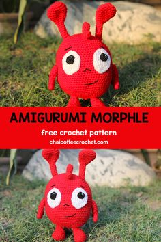 the amigurum morpher is an adorable crochet pattern for stuffed animals