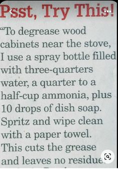 an article in the newspaper about how to use soap