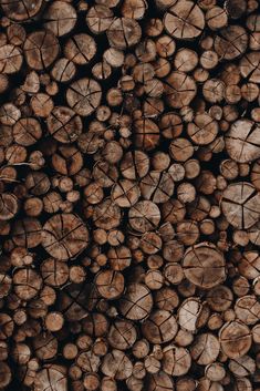 wood logs stacked on top of each other