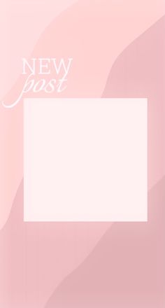 a pink and white photo frame with the words new past