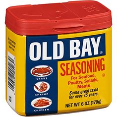 old bay seasoning for seafood, poultry, meats, and other foods canister