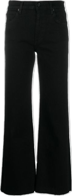 Flare Leg Jeans, Jeans Black, Leg Jeans, Black Jeans, High Rise, Collage, Pins, Black