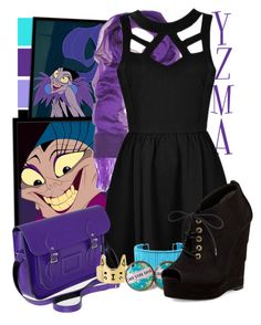 a fashion look from may 2012 featuring black dress, purple jacket and high heel shoes