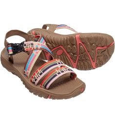 Camel Crown women's sandal with quick-drying and washable webbing upper with ports for air and water flow. Sport sandal with elastic core and adjustable tongue for secure comfort on your feet, the adjustable tongue makes women hiking sandal easy to put on and off most feet. Low-to-the-ground construction and flexible, durable rubber outsole provide stable walking. Hiking sandals soft footbed provides extra support. Size: 10.  Color: Brown.  Gender: female.  Age Group: adult. Breathable Sport Sandals For Vacation, Breathable Sporty Sport Sandals For Vacation, Sporty Breathable Sport Sandals For Vacation, Breathable Synthetic Sport Sandals For Vacation, Breathable Comfortable Sport Sandals For Vacation, Lightweight Nylon Sandals For The Beach, Casual Beach Sport Sandals With Adjustable Fit, Casual Sport Sandals With Adjustable Fit For Beach, Functional Open Toe Beach Sandals