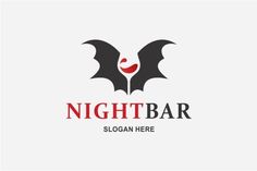 a bat logo with the word night bar