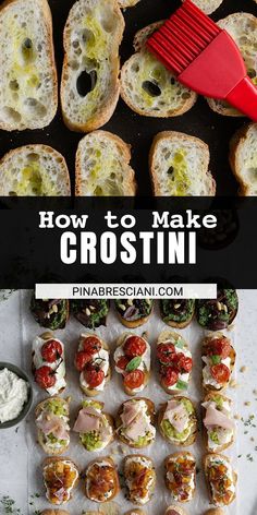 how to make crostini with tomatoes and olives