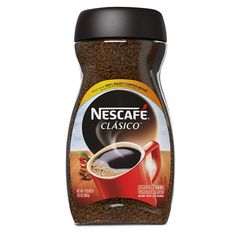 NESCAF CLSICO Dark Roast instant coffee delivers rich, bold flavor to your cup in an instant, with quality you can taste in every sip. This distinctive dark roast is crafted with 100% real coffee. We use only the finest quality, respectfully grown arabica and robusta coffee beans and carefully roast them to capture their full flavor and aroma. So, whether you like your coffee black or prefer to personalize it by adding milk, cream, syrup or sugar, NESCAF lets you discover a rich and remarkably u Coffee Brands, Robusta Coffee, Coffee Jars, Real Coffee, Dark Roast Coffee, Roast Coffee, Coffee Branding, Instant Coffee, Dark Roast