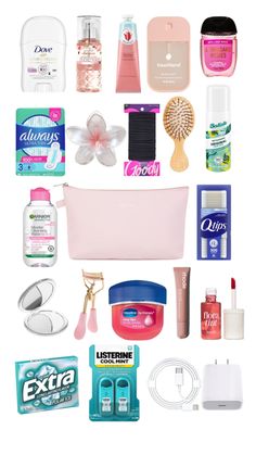 High School Essentials, School Emergency Kit, School Backpack Essentials, Vaseline Lip Therapy, School Bag Essentials, Backpack Essentials, Vaseline Lip, School Kit, Garnier Skin Active