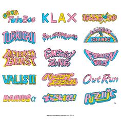 some type of stickers that are on the back of a white background, with different colors