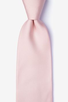 Blush Silk Blush Tie | Ties.com Classic Spring Suit And Tie Accessories For Semi-formal, Satin Finish Formal Tie, Formal Satin Finish Tie, Classic Semi-formal Ties For Spring, Classic Ties For Semi-formal Spring Occasions, Classic Tie For Semi-formal Spring Occasions, Elegant Tailored Ties For Business, Tailored Elegant Ties For Business, Satin Ties For Formal Occasions