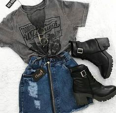 Daily Dress Me, Outfit 2020, Instagram Baddie, Boating Outfit, Ootd Ideas, Short Denim Skirt, Black Women Fashion, A Skirt, Jeans Rock