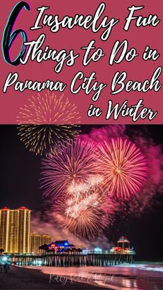 fireworks on the beach with text overlaying it that reads, lovely fun things to do in havana city beach at night