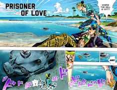 an image of a comic strip with the title'prisoner of love '