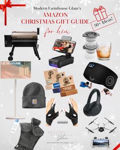 Christmas Gift Guides, for HER, HIM, KIDS, HOME! | Modern Farmhouse Glam Amazon Gifts For Him, Top Christmas Gifts, Christmas Gifts For Him