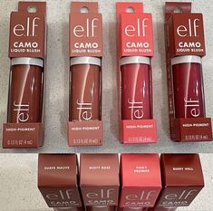 Elf Blush, Whats In My Makeup Bag, Elf Products, Ulta Makeup, Makeup For Black Skin, Makeup Shades, Take Care Of Your Skin, Maybelline Makeup, Liquid Blush