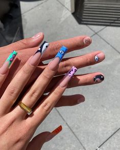 Cute Couple Nails Matching, Cute Matching Nails For Couples, Matching Couple Nail Designs, Matching His And Hers Nails, Nails For Couples, Couple Nails Designs, Couple Nails Matching, Matching Couple Nails