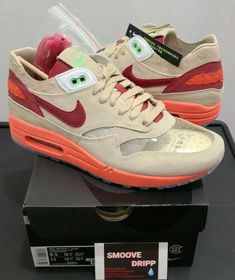 Nike Air Max 1 X Clot ( 2021 ) ( Kiss Of Death ) ( Size 9.5 ) ( Authentic ) ✅ Nike Air Max 1, Air Max 1, Top Shoes, Air Max Sneakers, Comfortable Shoes, Low Top, Air Max, Nike Air Max, Nike Air