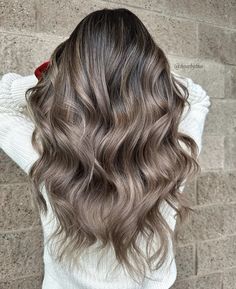 Long Ashy Brown Hair, Ash Brown Hair Balayage, Ashy Brown Hair, Ashy Brown, Black Hair Balayage, Hair 2022, Haircuts Ideas, Color Balayage, Ash Brown Hair