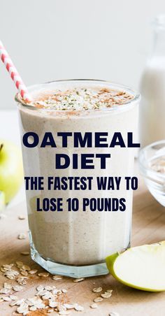 7-Day Oatmeal Diet Plan | Smore Newsletters Oats Diet, Oatmeal Diet Plan, Spinach Soup Recipe, Honey Drink, Oatmeal Diet, Fruit Lunch, Meals Of The Day, Sugar Free Jello, Sugar Free Pudding