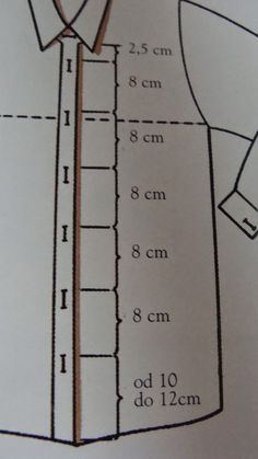 the measurements for a shirt and tie are shown in this paper pattern, which shows how to measure it