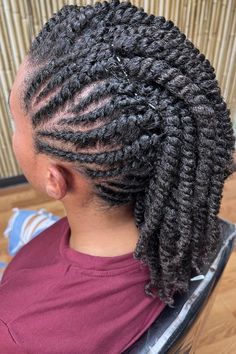 25 Two-Strand Twist Hairstyles for Women: Turn Heads with Trendy Twists | Lookosm Women With Natural Hair, Short Hair Twist Styles, Natural Hair Cuts, Face Framing Bangs, Twist Ponytail, Two Strand Twist, Hair Wrap Scarf