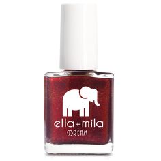 Deep red shimmer Nail polish bottle 13.3 ml - 0.45 fl oz | ingredients "17-Free" products do not contain: Acetone, Animal-Derived Ingredients, Bisphenol-A, Camphor, Ethyl Tosylamide, Formaldehyde, Formaldehyde Resin, Gluten, Glycol Ether of Series E (Gycol ethers derived from ethylene oxide), Nonylphenol Ethoxylate, Parabens, Phthalates (including DBP), Styrene, Sulfate, Toluene, Triphenyl Phosphate (TPHP/TPP), Xylene Vegan Animal cruelty-free Quick Dry Chip Resistant Made in the USA polish with Red Shimmer Nails, Ella Mila Nail Polish, Shimmer Nail Polish, Red Christmas Nails, Nail Shimmer, Nail Polish Bottles, Glitter Nail Polish, Vegan Animals, Oil Shop