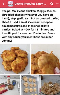 the recipe for chicken nuggies is shown in this instagramtion, and it appears to be very confusing