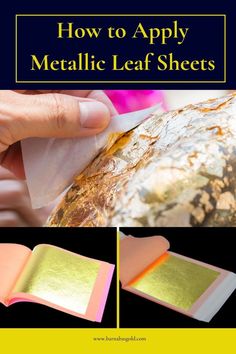 how to apply metallic leaf sheets