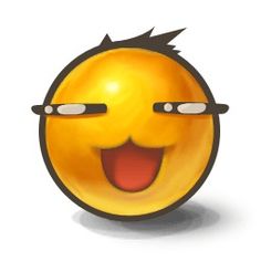 an emoticive smiley face with glasses on it's eyes