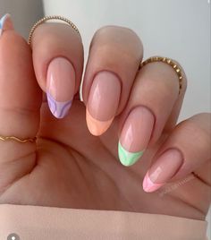 Sns Nails Designs, Summer Nails Art, Nails Art Designs, Pastel Nails Designs, Easter Nail Designs, Dots Nails, Trendy Nail, Trendy Nail Art, Trendy Nail Design