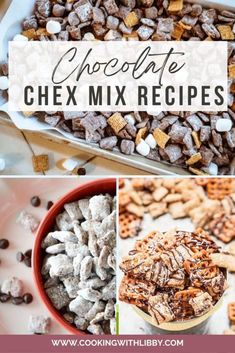 This roundup of Chocolate Chex Mix Recipes will leave your friends and family asking for the recipesThey make wonderful snacks and gifts Chex Mix Recipes Smore, Chocolate Chex Mix Recipes Christmas, Chocolate Check Mix Recipes, Different Chex Mix Recipes, Chocolate Snack Mix Recipes, Chex Mix Cereal Recipes, Easy Chex Mix Recipes Sweets, Chex Mix Dessert Recipes, Wheat Chex Mix Recipes