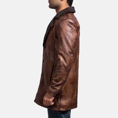 Mens Cinnamon Distressed Leather Fur Coat Classic Distressed Brown Leather Outerwear, Formal Brown Leather Jacket, Brown Leather Jacket For Formal Occasions, Classic Vintage Brown Leather Outerwear, Business Brown Leather Outerwear, Brown Leather Business Outerwear, Formal Brown Faux Leather Outerwear, Winter Soft Leather Outerwear, Brown Leather Jacket With Leather Lining For Winter