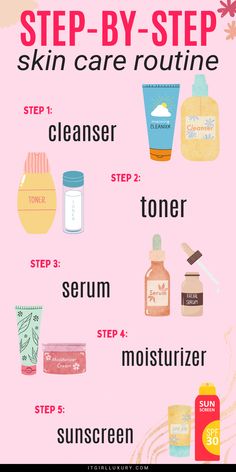 The importance of good skin care goes beyond your appearance. Thus, it is imperative to have a well-planned skin care regimen. Dry skin, oily skin and combo skin.. Weekly Skin Care Routine, Korean 10 Step Skin Care, Routine Skin, Tighten Skin, Combo Skin, Best Skin Care Routine, Inner Glow, Skin Care Steps, Skin Care Routine Steps