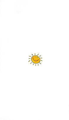 a drawing of a smiling sun on a white background