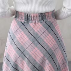 Pink Long Wool Plaid Skirt Long Wool Skirt with Pockets Pink - Etsy 日本 Winter Pink Lined Bottoms, Pink Lined Skirt For Winter, Pink Skirt For Winter, Wool Mini Skirt For Winter, Pink Winter Skirt, Casual Wool Skirt For Winter, Winter Full Mini Skirt With Lining, Pink Long Lined Skirt, Winter Wool Mini Skirt